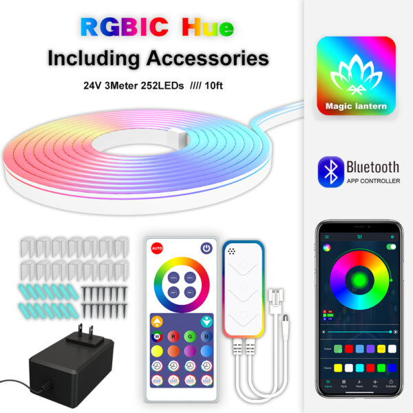 Intelligent voice control music light strip RGB color changing light stripRGB