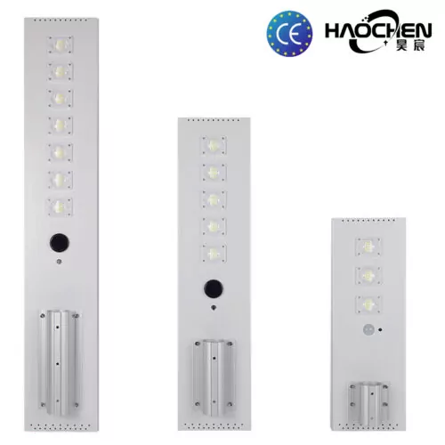 government road municipal automatic motion sensor lifepo4 battery all in one solar street light high lumen