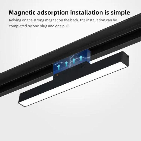 Supplier LED cob color adjustable track light store focus light magnetic track mounted 6W 12W 18W 20W