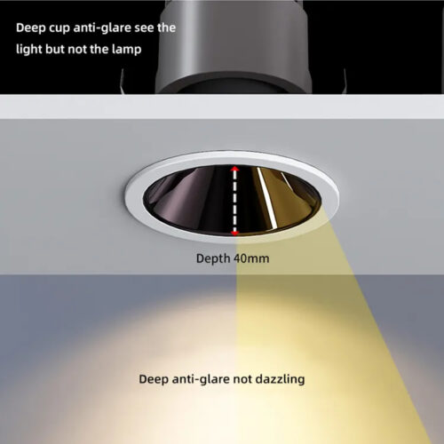 Commercial Lighting Aluminium Recessed Led Spotlight