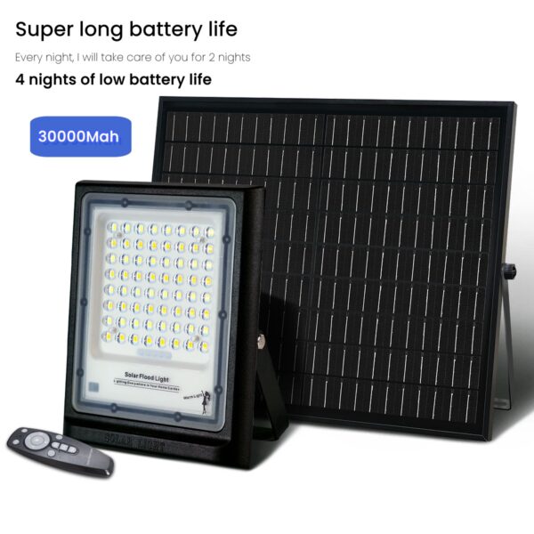 Three-color dimming boutique aluminum solar floodlight